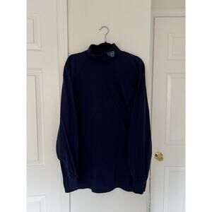 Vintage Titans Football Thin Navy Blue Turtleneck Size 2X